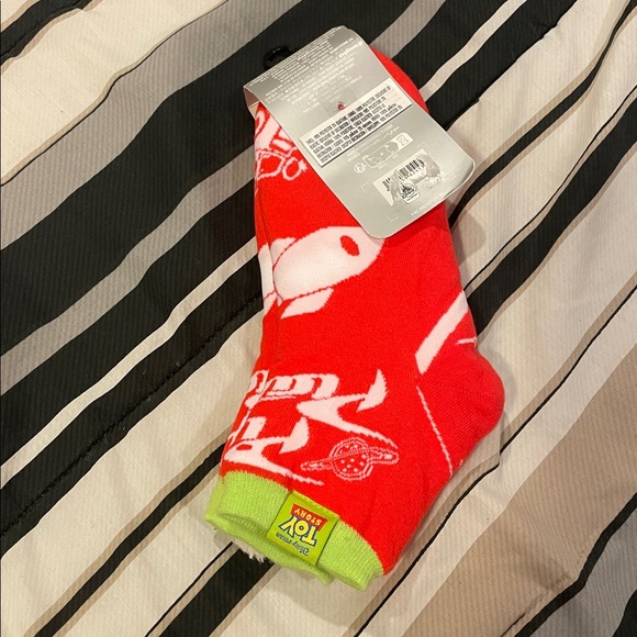 Disney Pixar Toy Story “Pizza Planet” Cozy Slipper Socks - Picture 2 of 5